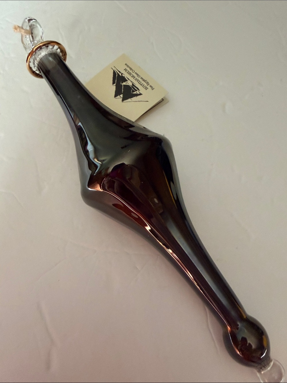 Egyptian Museum Onyx Glass Christmas Ornament 9,5”